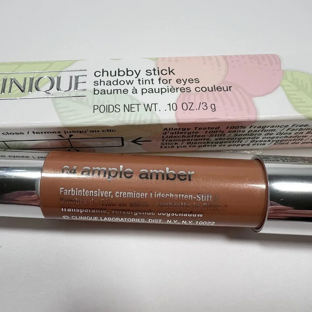 Clinique Chubby Stick Shadow Tint For Eyes Shade 04 Ample Amber Full Size